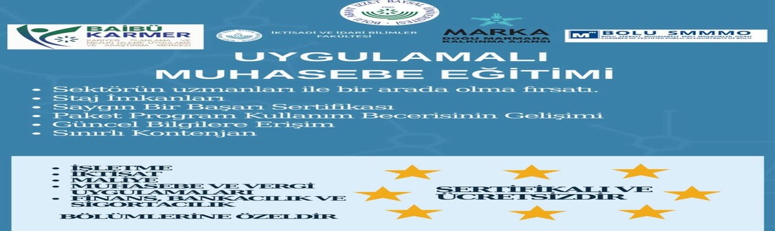 II. UYGULAMALI MUHASEBE EĞİTİMİ KURSİYER MÜLAKATI YAPILDI