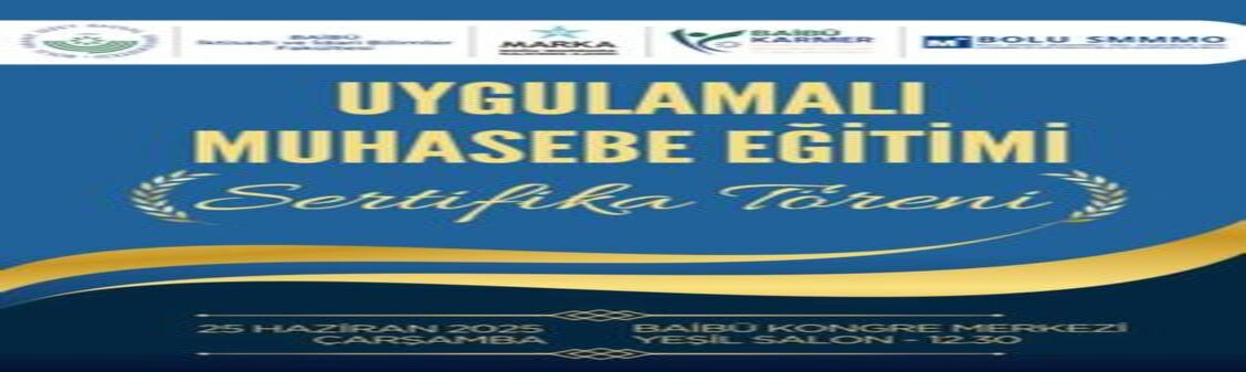 GELECEĞİN MUHASEBECİLERİ SERTİFİKALARINI ALDI